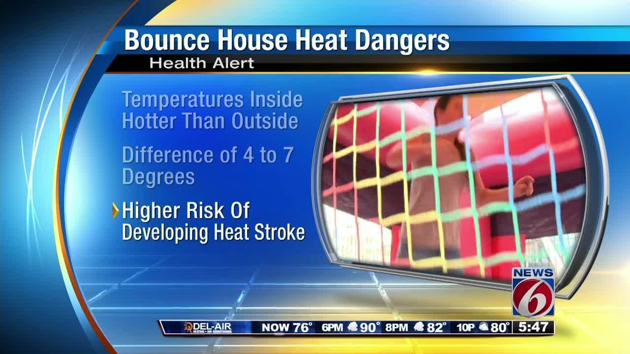 Study shows heat dangers of bounce houses