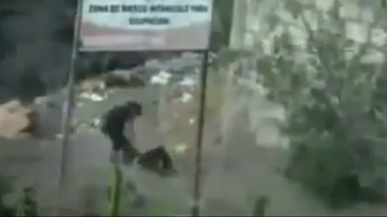 Video shows wife throwing husband's lover off cliff