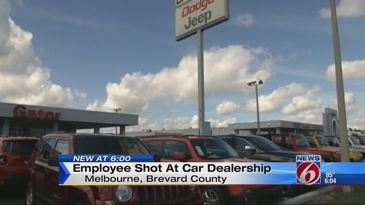 Brevard dealership worker shot in back