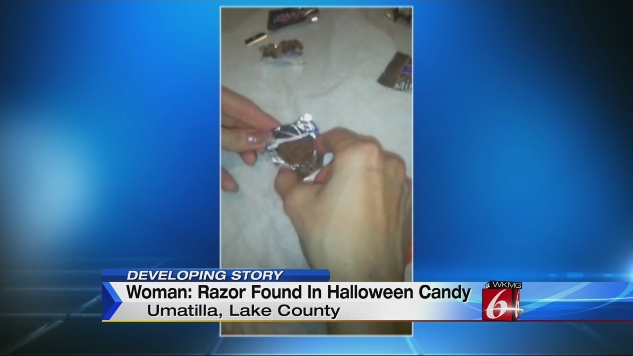 Woman Razor found in daughter's Halloween candy