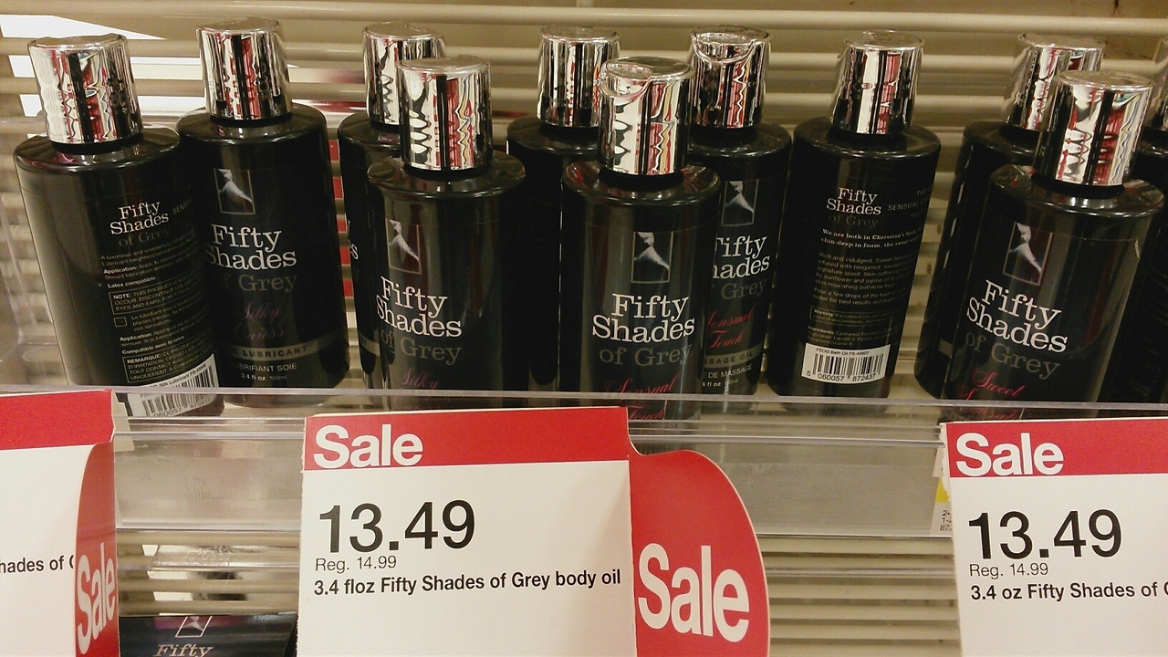 'Fifty Shades of Grey' merchandise sold at Target