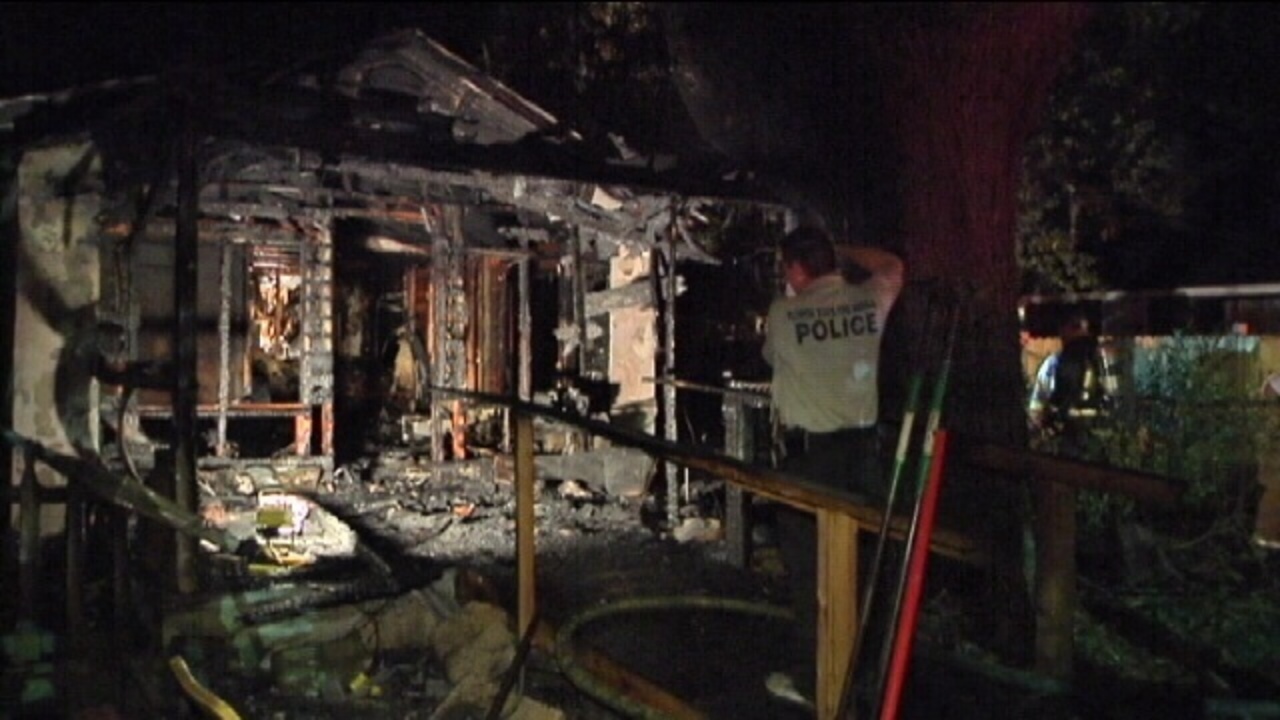 Lake County deputy serving warrant rescues man from burning home