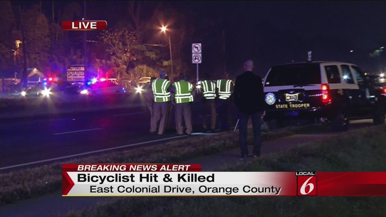 Man on bicycle hit, killed in Orlando