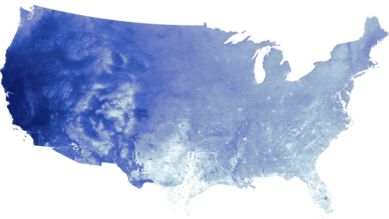 Map shows states predicted to have clear sky during total...