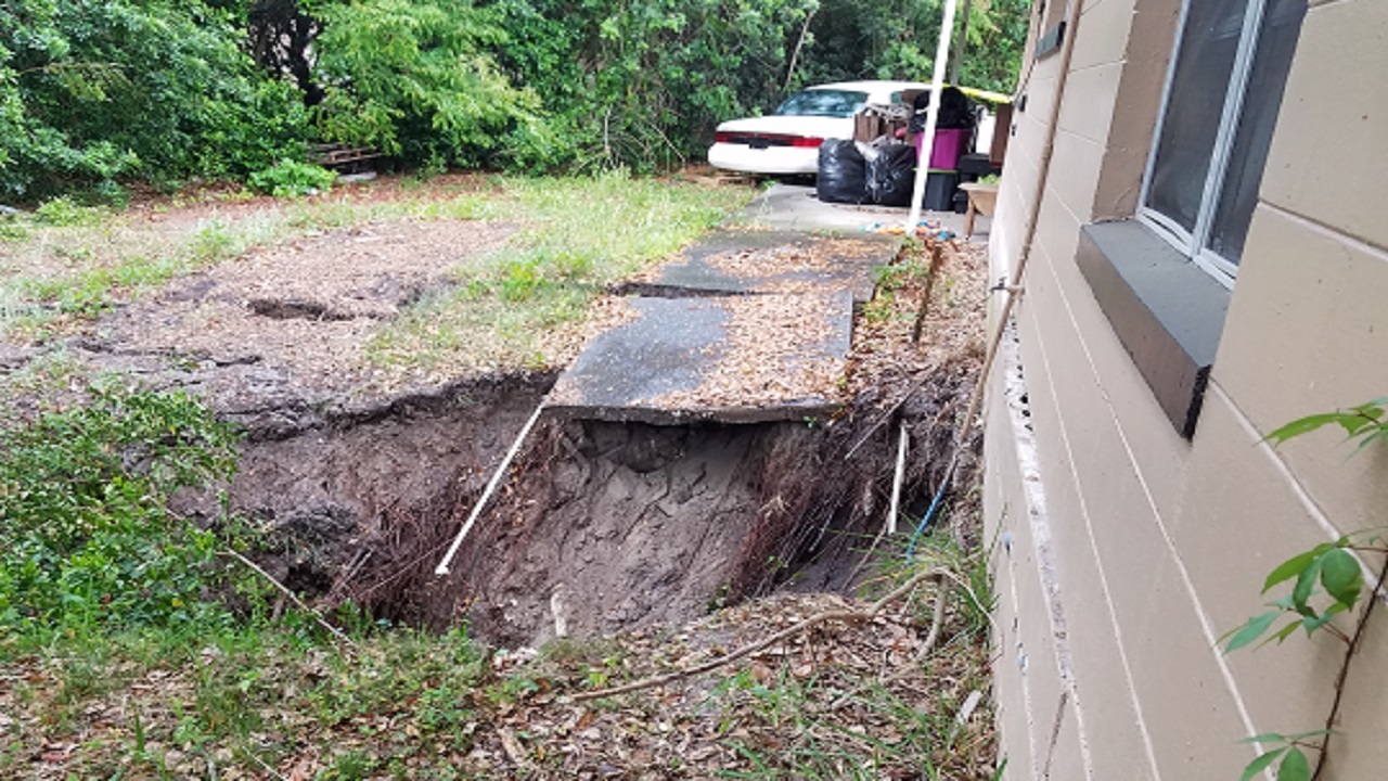 Sinkhole opens in Orange County backyard, officials say