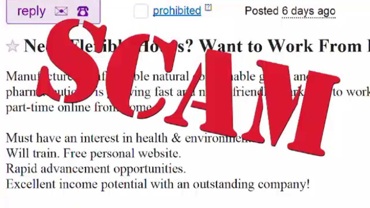 Consumer alert: Those work-at-home job offers could be scams