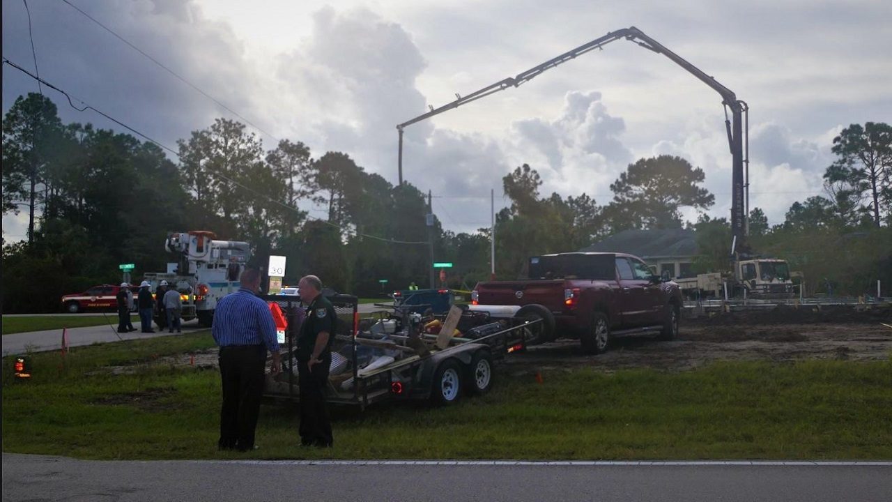 Boom truck hits power lines in Flagler, electrocuting 2 workers