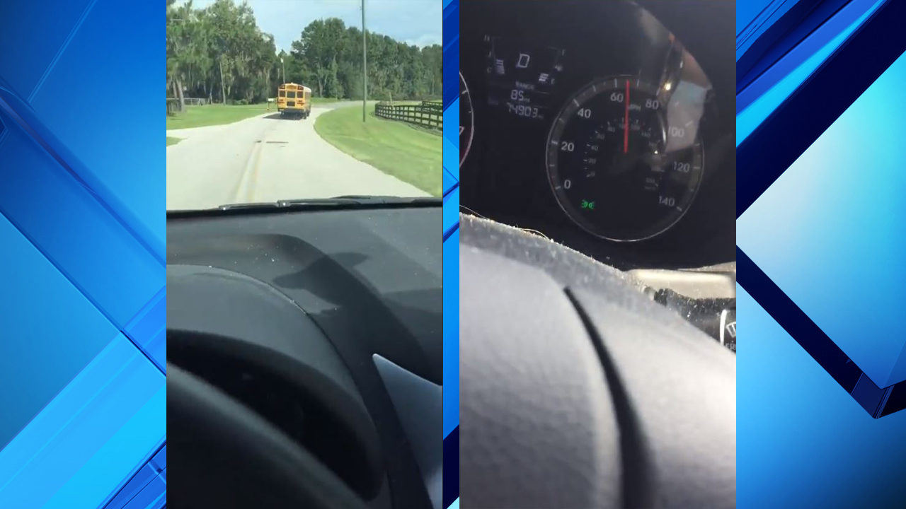 WATCH: Video of school bus going nearly double speed limit...
