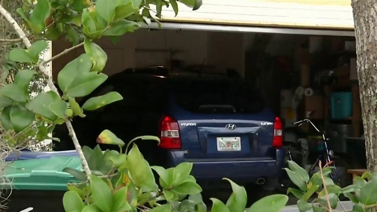 2 by carbon monoxide after car left running in garage